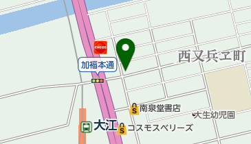 巴屋クリーニング店の地図画像