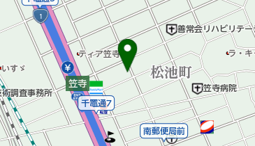 藪下屋相馬質店の地図画像