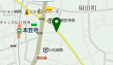 魚七食品の地図画像