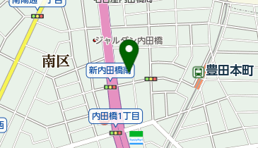 内田橋接骨院の地図画像