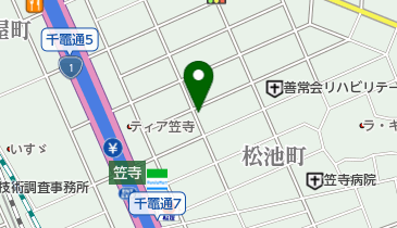理容いのうえの地図画像