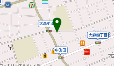 大森コミュニティセンターの地図画像