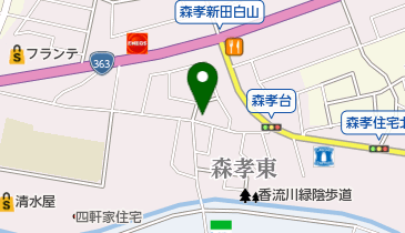 森孝東コミュニティセンターの地図画像