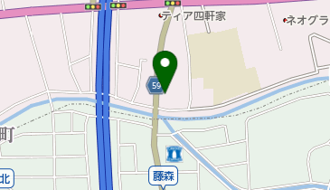 日本空手道東真会名東本部風の館の地図画像