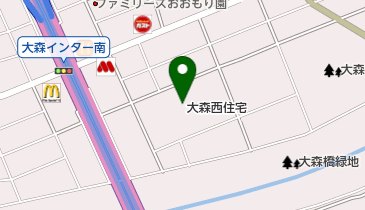 大森西住宅管理組合の地図画像