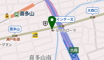 トヨタカローラ愛知株式会社 大森店の地図画像