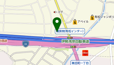 中日新聞 桶狭間専売店の地図画像