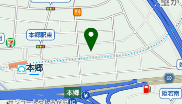 美容室よしの地図画像