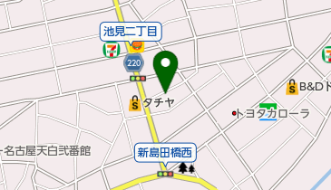 中部塗料販売株式会社の地図画像