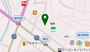 植田八幡宮の地図画像