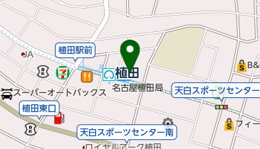 花の秀花園の地図画像