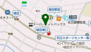 フラワーショップつくしの地図画像