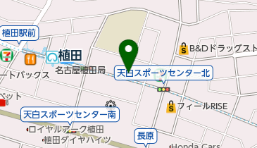 ダウニー 植田店の地図画像