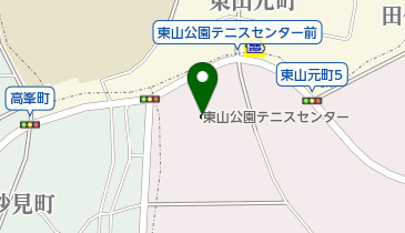 名古屋市役所 緑政土木局 東山公園テニスセンター 事務室の地図画像