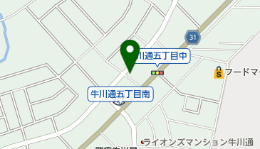 中野衣料品店の地図画像