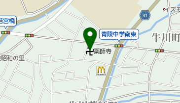 薬師寺の地図画像