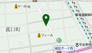 柔整骨院の地図画像