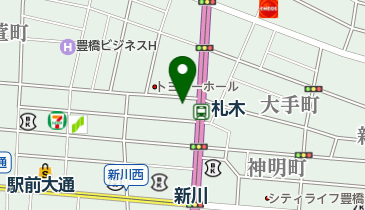 上海堂帽子店の地図画像