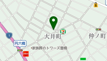 イナ理容店の地図画像
