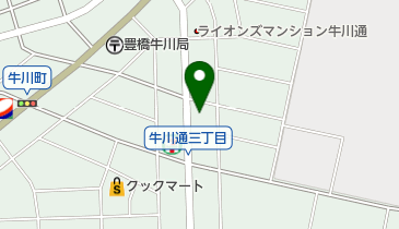 童庵 牛川店の地図画像