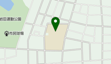 岩田校区市民館の地図画像