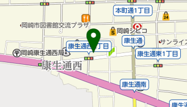 フルーツの店八百和の地図画像