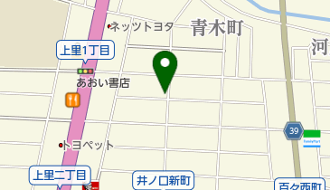 デンキの西沢の地図画像