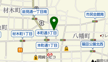 康生接骨院の地図画像