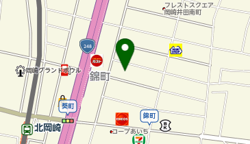 三浦電気株式会社岡崎葵営業所の地図画像
