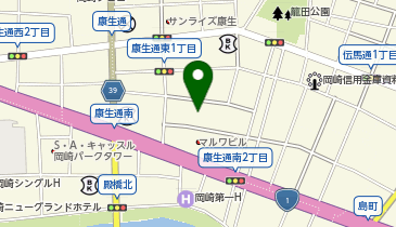 富国生命保険相互会社岡崎営業所の地図画像