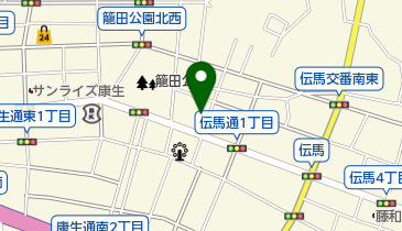 クラハシ理容館の地図画像