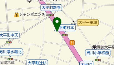 大平食堂の地図画像