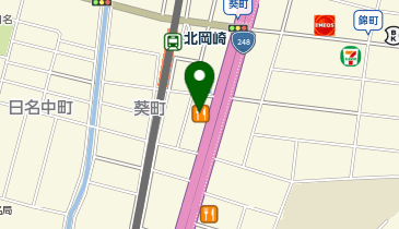ザ・めしや岡崎葵店の地図画像