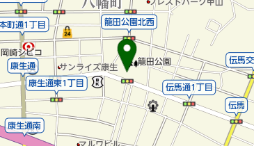 葵園菓子舗の地図画像