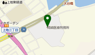岡崎医療刑務所の地図画像
