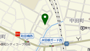 岡崎市役所 児童育成センター 城南児童育成センターの地図画像