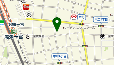 一宮補聴器センターいのこメガネの地図画像