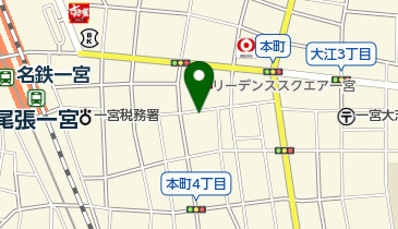 洋服の宇野の地図画像