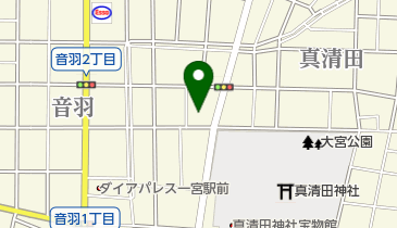 白菊質店の地図画像