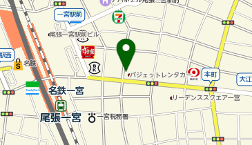 メンズショップマツナガの地図画像