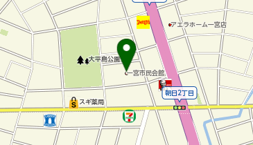 一宮市役所 一宮市民会館の地図画像