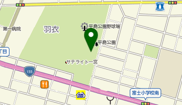 一宮市役所 富士公民館の地図画像
