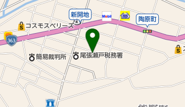 横山不動産の地図画像