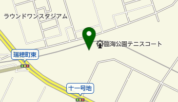 半田市 臨海公園 テニスコートの地図画像