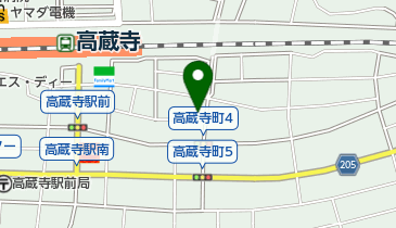 高蔵寺公民館の地図画像