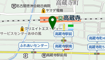 高蔵寺教会の地図画像