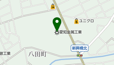 愛知金属工業株式会社の地図画像