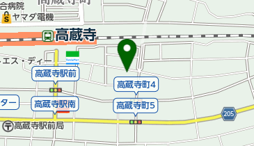 尾崎理容店の地図画像