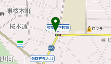 ハナブサ理容店の地図画像