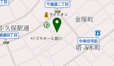 ハナブサ理容塔ノ木店の地図画像
